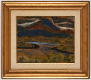 Helmer Osslund, Storm clouds over the mountain.