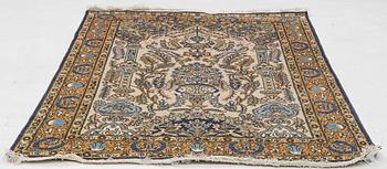 Carpet, Ghom, approx. 209 x 134 cm.