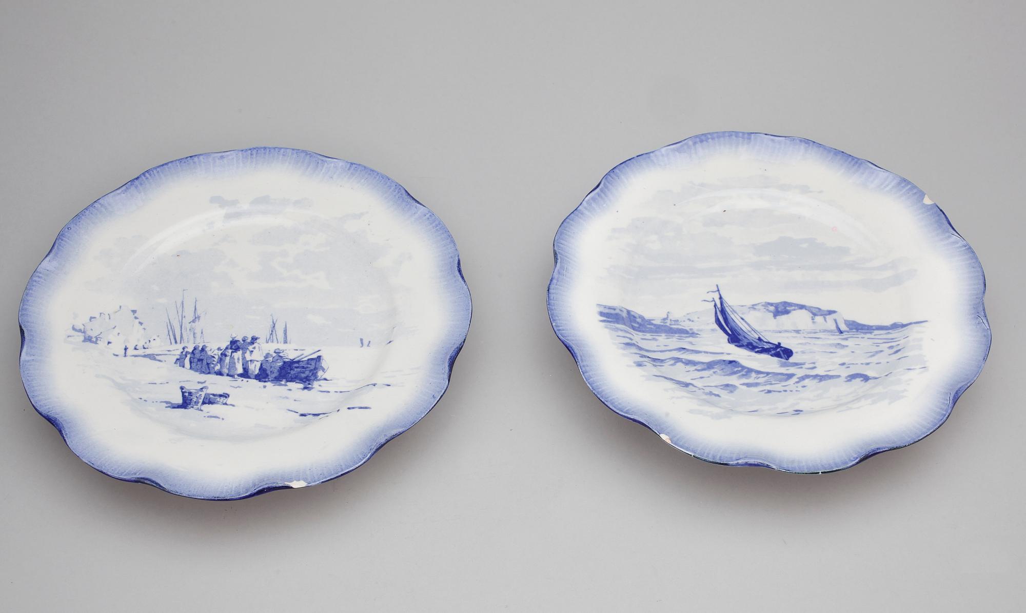 MATSERVIS, 57 delar, "Terre de fer Vermont feres", Paris, omkring 1900.