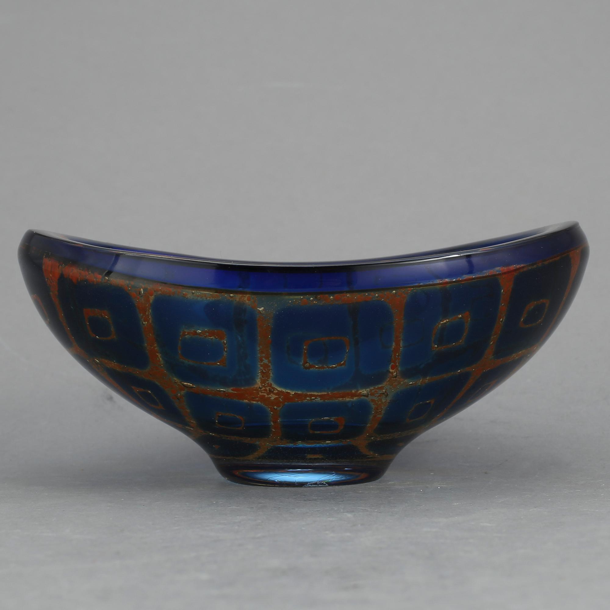 SKÅL, glas, Sven Palmqvist, Ravenna, Orrefors 1966.