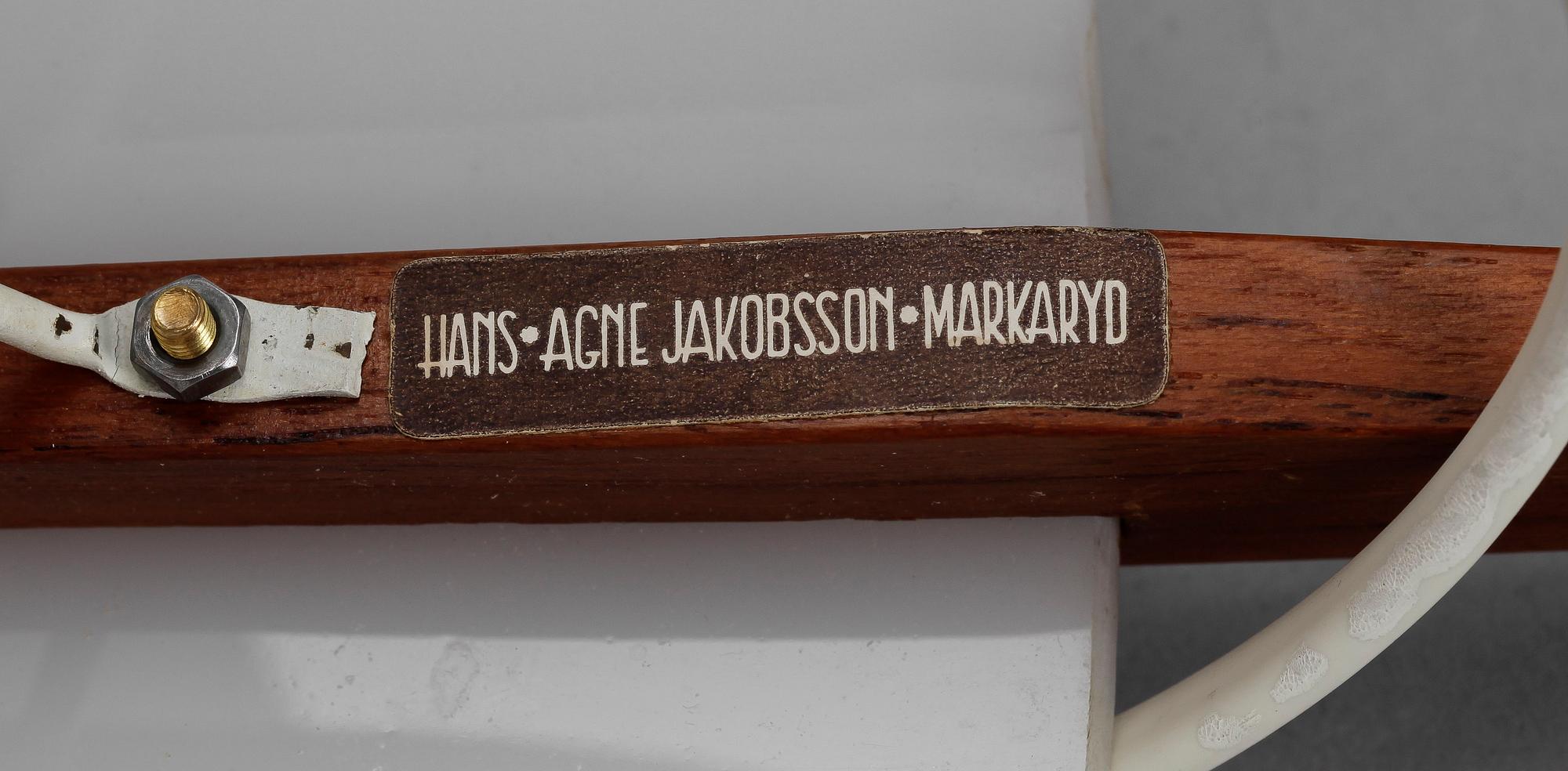 BORDSLAMPA, Hans Agne Jacobsson, Markaryd, 1900-talets andra hälft.