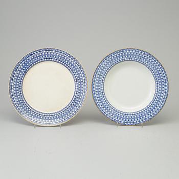 SERVISDELAR, 51 delar, flintgods, "Washington", Rörstrand, 1900-talets början.