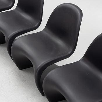 Verner Panton, stolar, 4 st, "Panton Chair", Vitra.