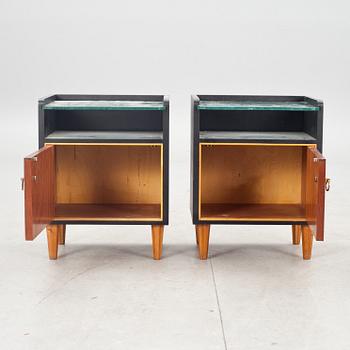 SÄNGBORD, ett par, 1900-talets mitt.