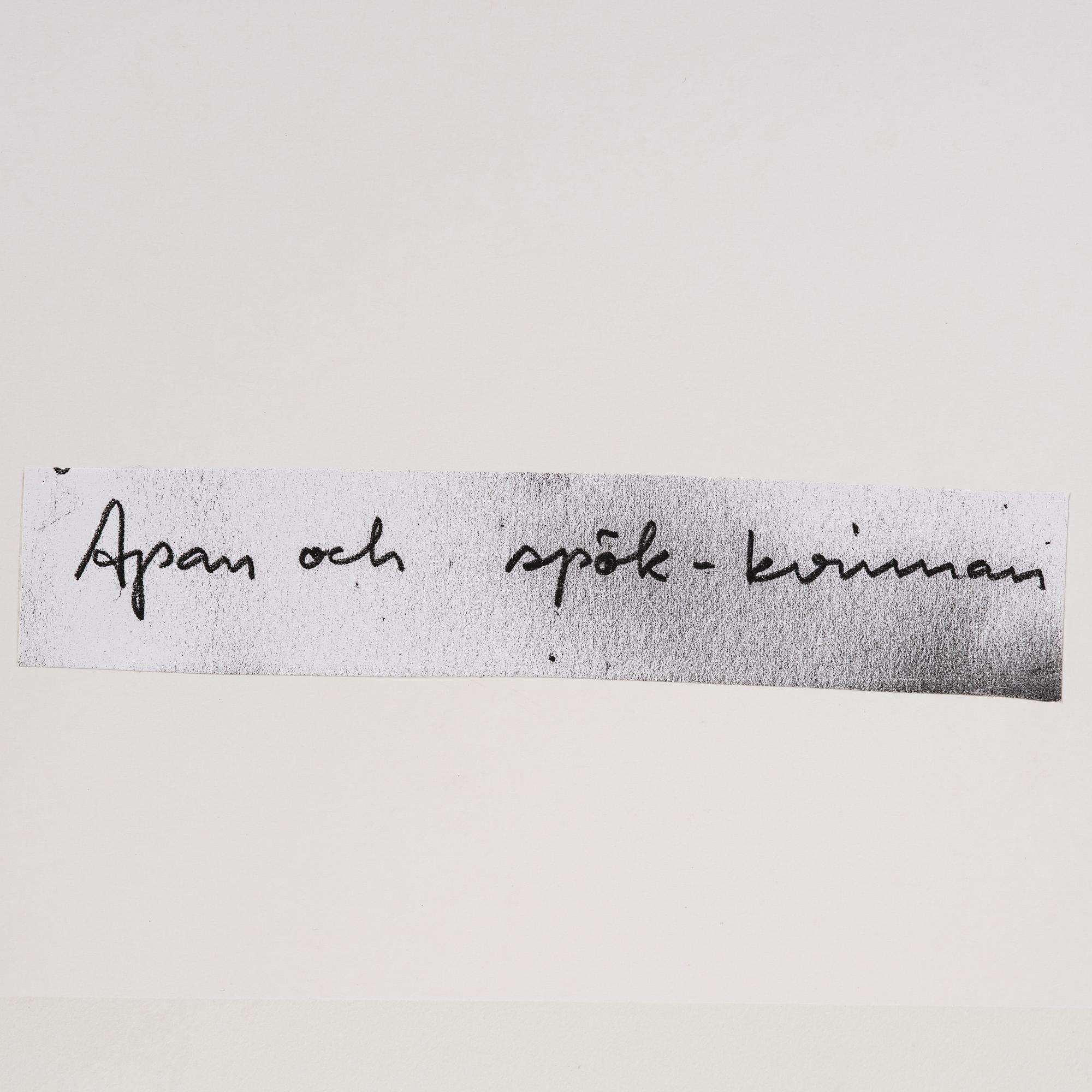 Linn Fernström, "Apan och spök-kvinnan".