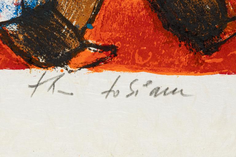 Theo Tobiasse, "The Song of Songs of King Solomon", portfolio with 12 colour lithographs.