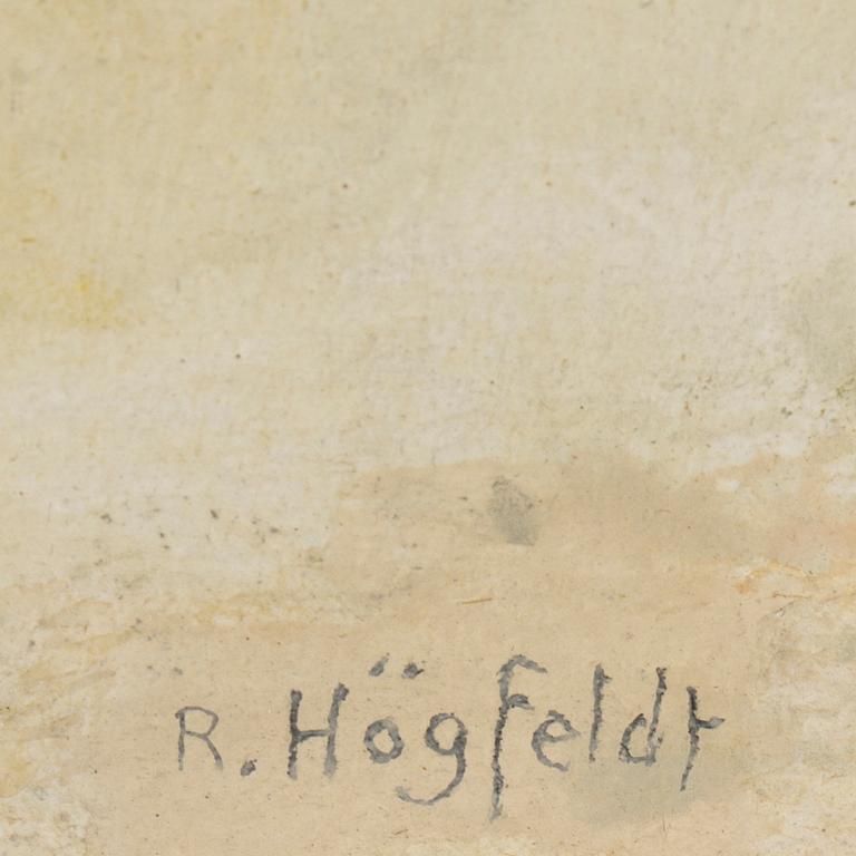 ROBERT HÖGFELDT, oil on panel, signed.
