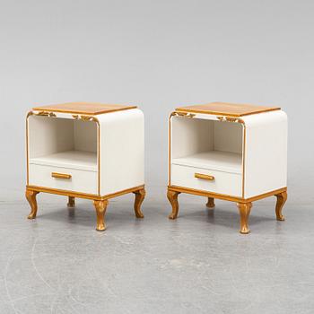 A pair of bedside tables from Bodafors, first half of the 20th Century.
