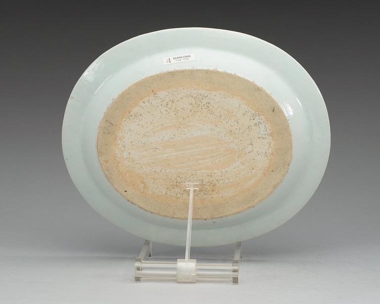 TERRIN med LOCK och FAT, kompaniporslin. Qing dynastin, Qianlong (1736-1795).