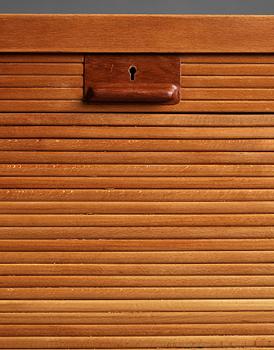 HANS J WEGNER, a tambour cabinet by Plan Møbler, for the Aarhus City Hall, Denmark 1941.