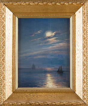 Thorsten Waenerberg, Purjelaivoja iltahämärässä.