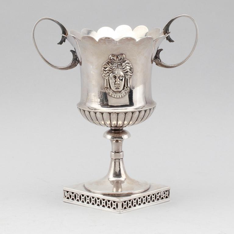 POKAL, silver, Per Zethelius, Stockholm 1809. Vikt ca 347 gram.