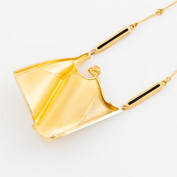 Björn Weckström, a necklace "Kardinal", 18K gold and platinum with opal details, Finland 1979. For Lapponia.