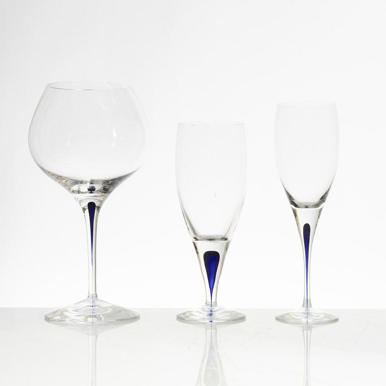 Erika Lagerbielke, a 36-piece 'Intermezzo' glass service, Orrefors.