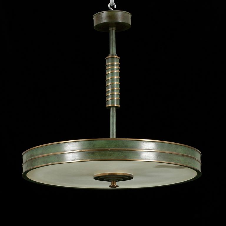 TAKLAMPA, art deco, 1930/40-tal. Höjd ca 53 cm.