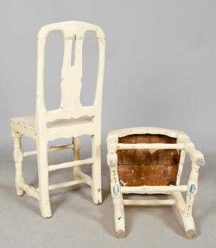 STOLAR, 6 st, barock, 1700-tal.