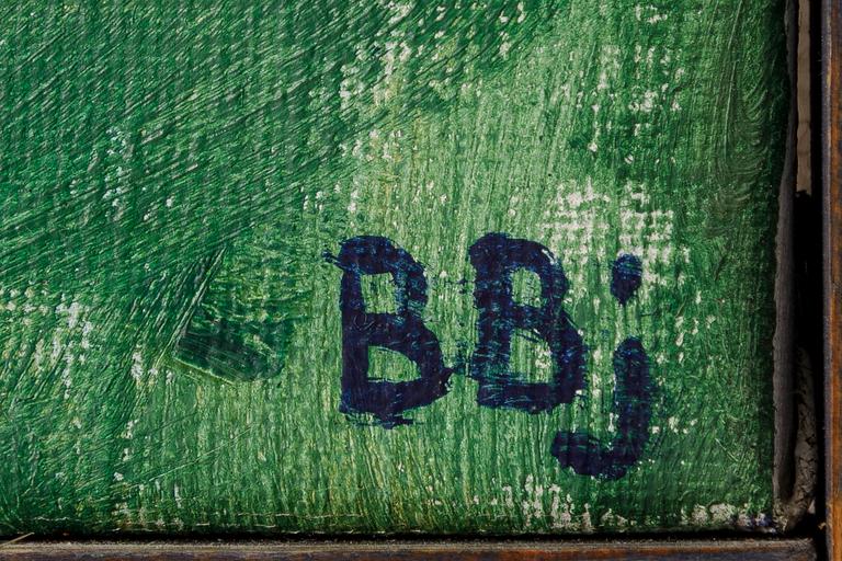 Bente Bjerregaard, 'Blåa träd (Blue trees)'.