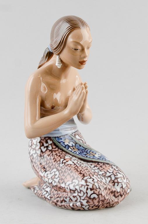 FIGUR, porslin, Dahl Jensen, nr 1253, Danmark.