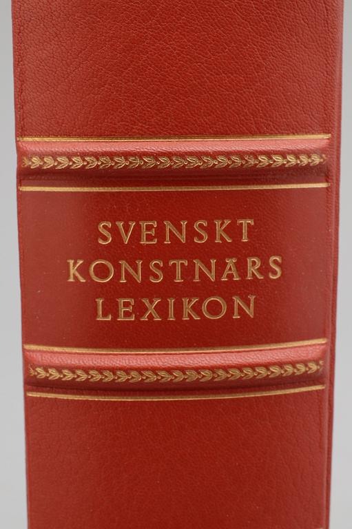 BOKVERK, 5 vol, "Svenskt konstnärslexikon", Dahlbeck-Hagström (red), Allhems Förlag, Malmö, 1953/61.