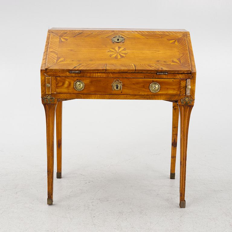 A Gustavian child's secretary desk, late 18th century.