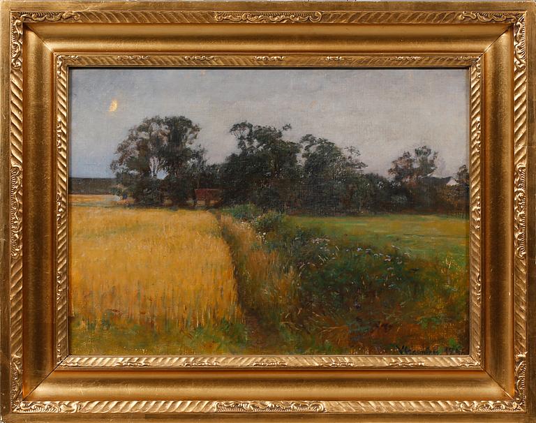 VIGGO JOHANSEN, olja på duk, signerad och daterad 1896.