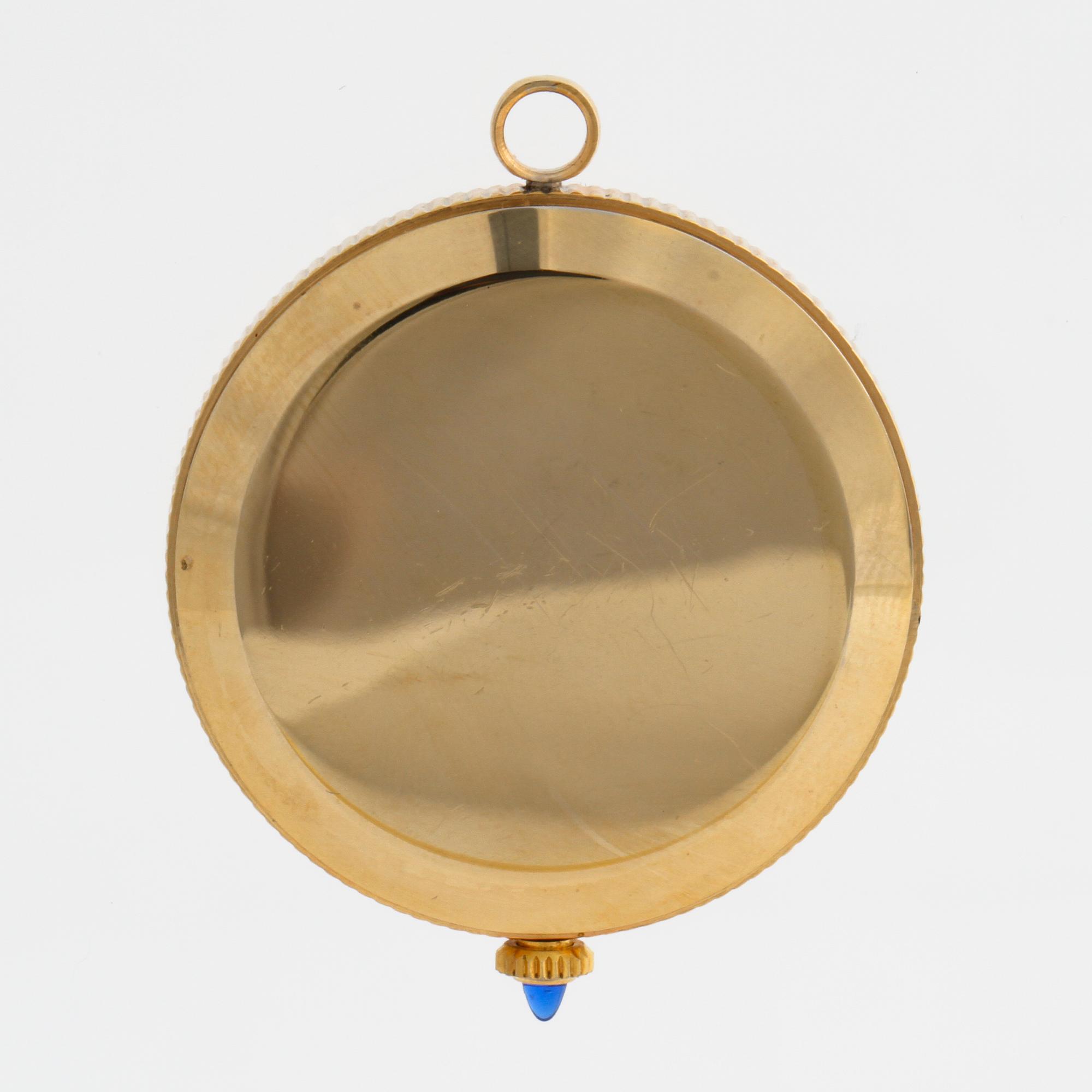 CLOCK ON CHAIN, 34 mm.