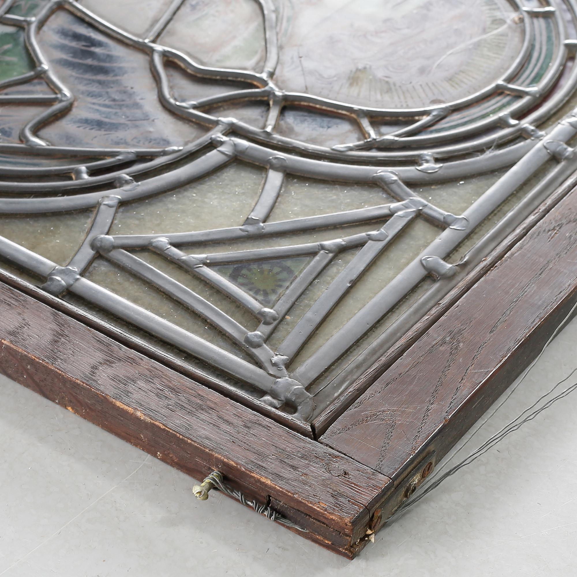 A lead glass windows, made around year 1900.