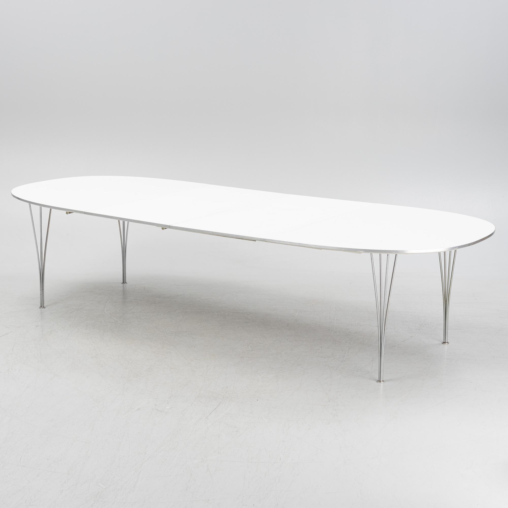 Bruno Mathsson & Piet Hein, table "Superellips", Fritz Hansen Denmark.