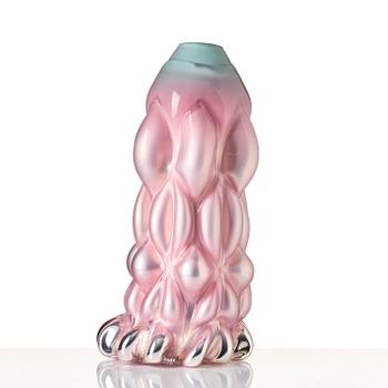 Hanna Hansdotter, a "Tiffany Print" glass sculpture, ed. AP 2/2, The Glass Factory, Boda Glasbruk, 2019.