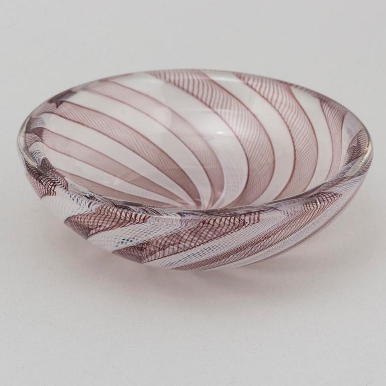 A Venini dish, Italy second half of 20th Century.