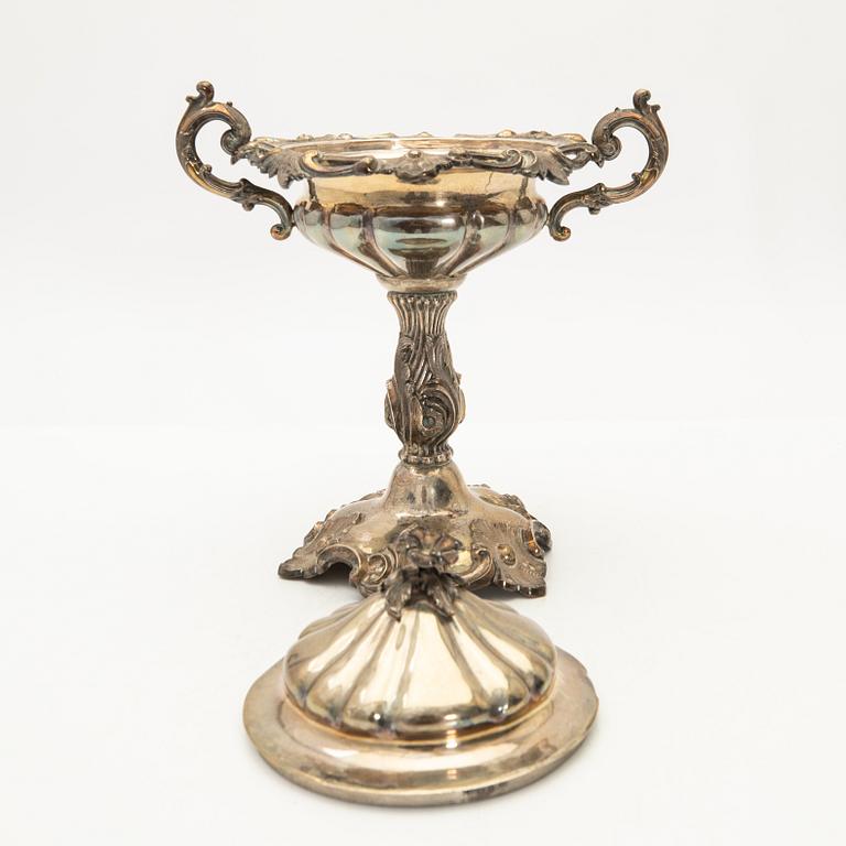 Strösockerskål, silver, Christian Hammer, Stockholm, 1868.