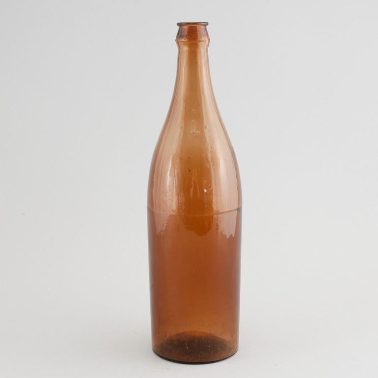 FLASKA, glas, Liljedals glasbruk, omkring 1900.