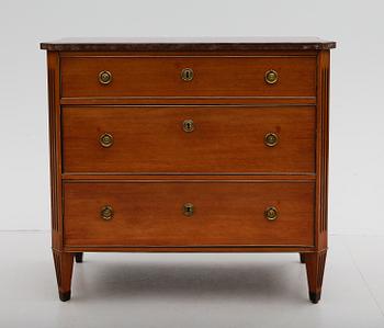 BYRÅ, gustaviansk stil, sent 1800-tal.