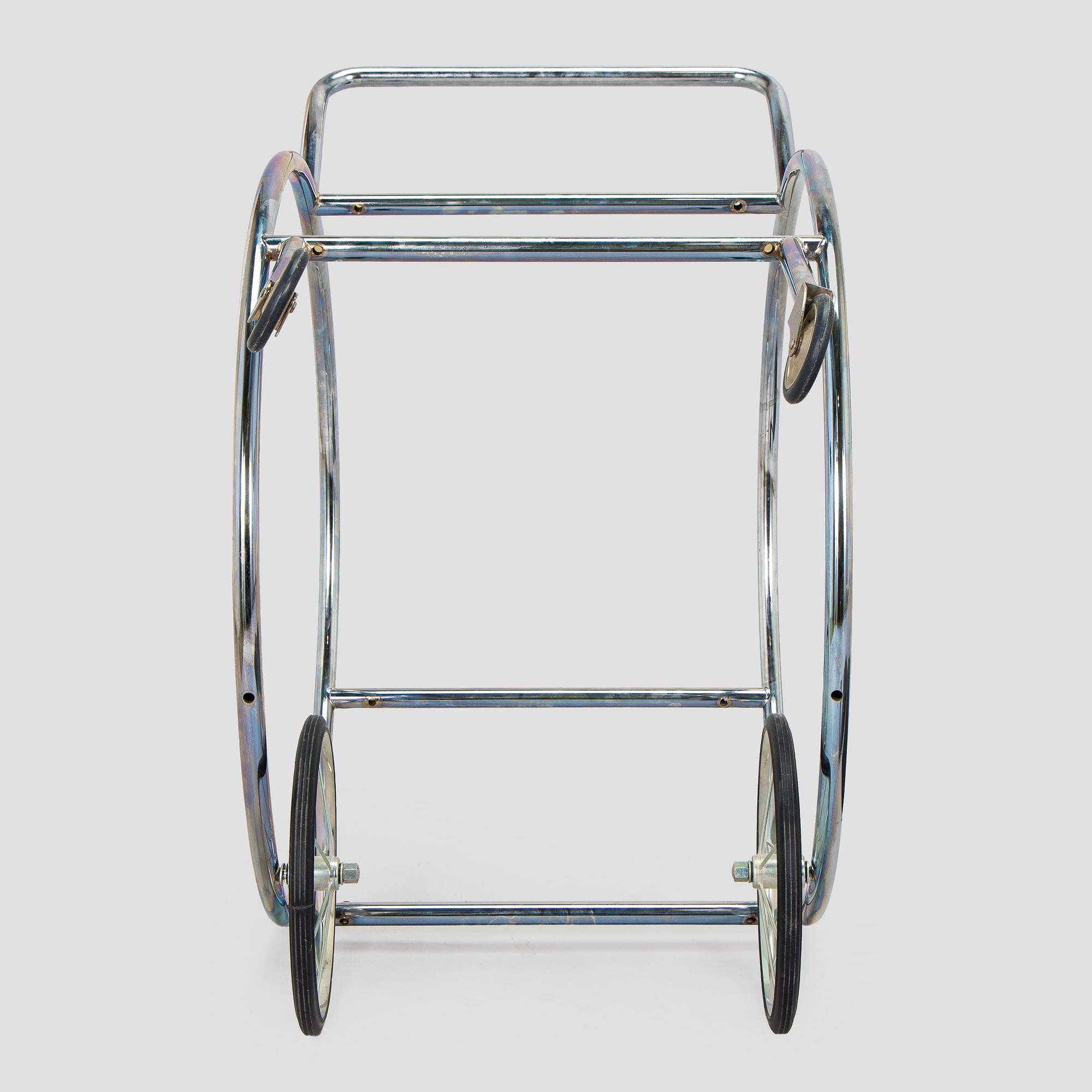 Serving trolley, functionalist style, 2000s.