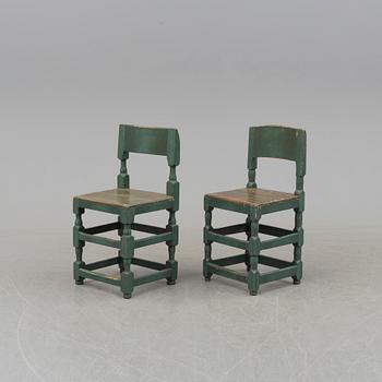 Eight 19th century chairs.