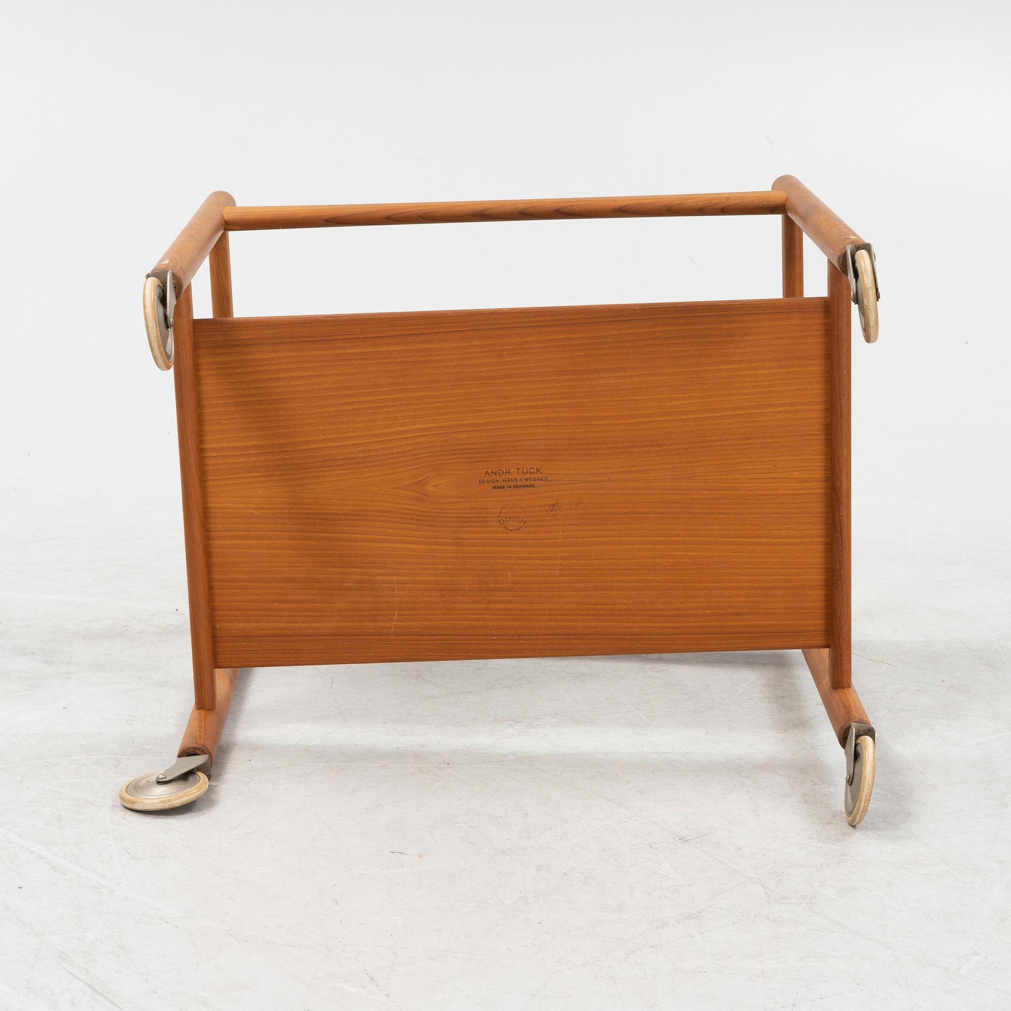 Hans J Wegner, serveringsvagn, Andreas Tuck, Danmark, 1900-talets mitt.