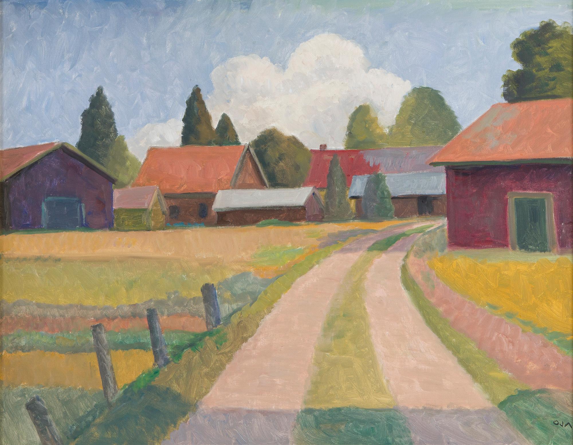 Onni Oja, Village road.