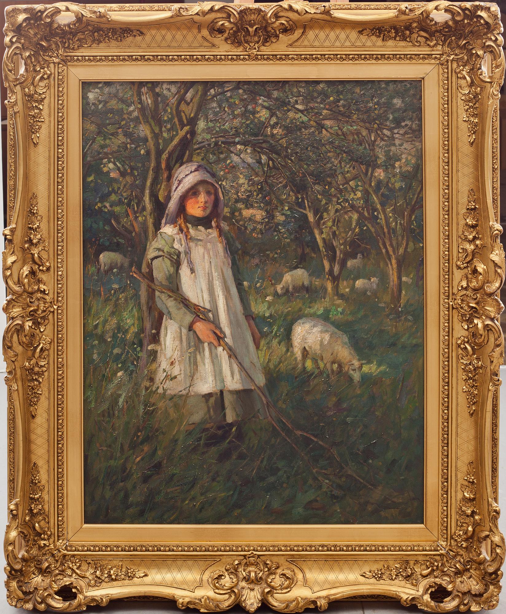 ERNEST HIGGINS RIGG, olja på duk, signerad.
