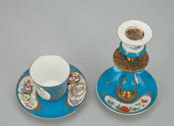LJUSSTAKE OCH KOPP, Frankrike 1800-tal, Sèvres och Sèvresstil.