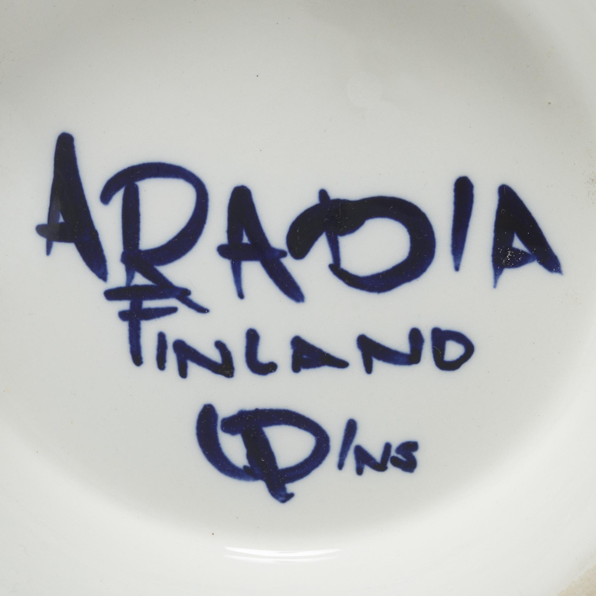 Ulla Procopé, terrin med lock, "Valencia", Arabia, Finland.