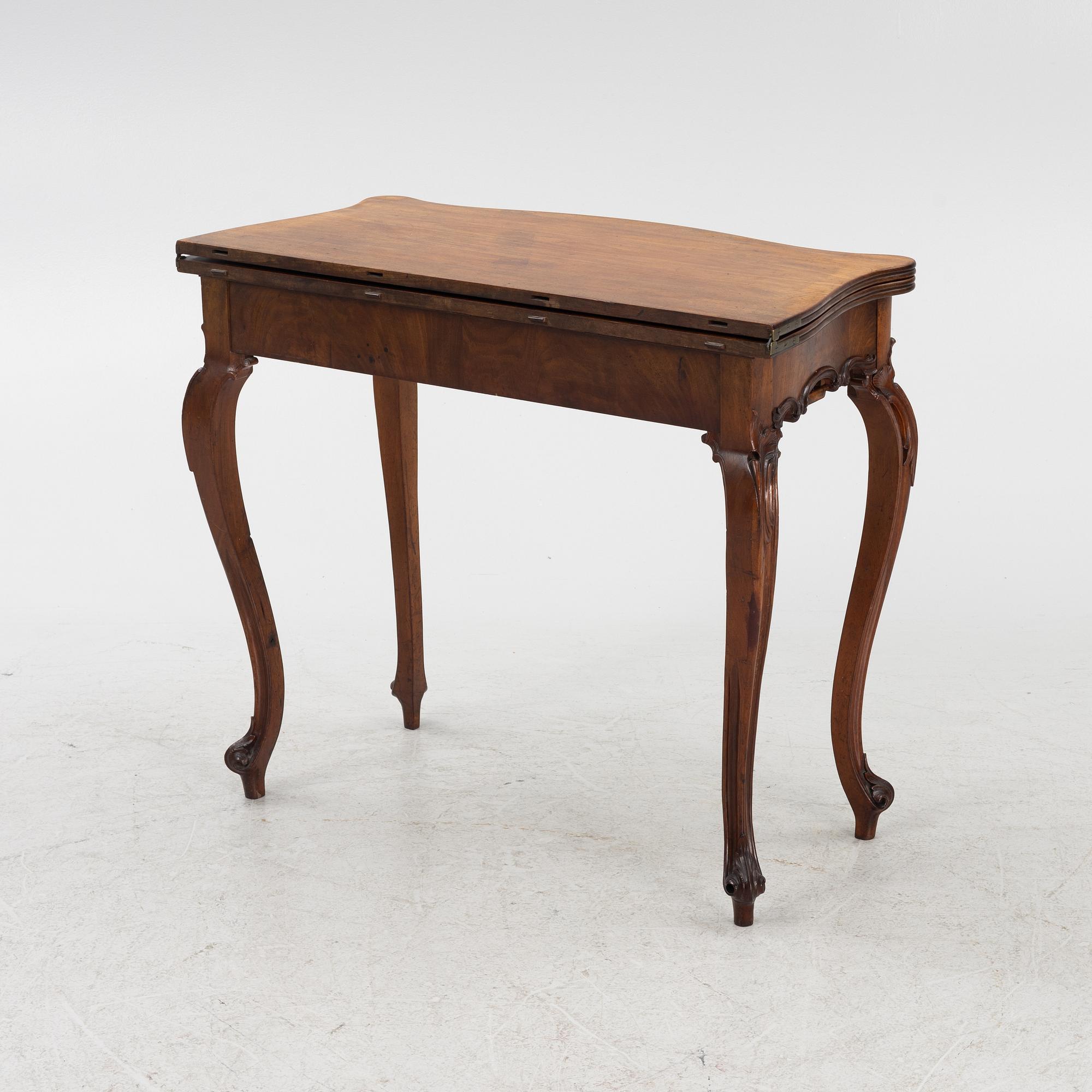 A games table, mid-19th Century.