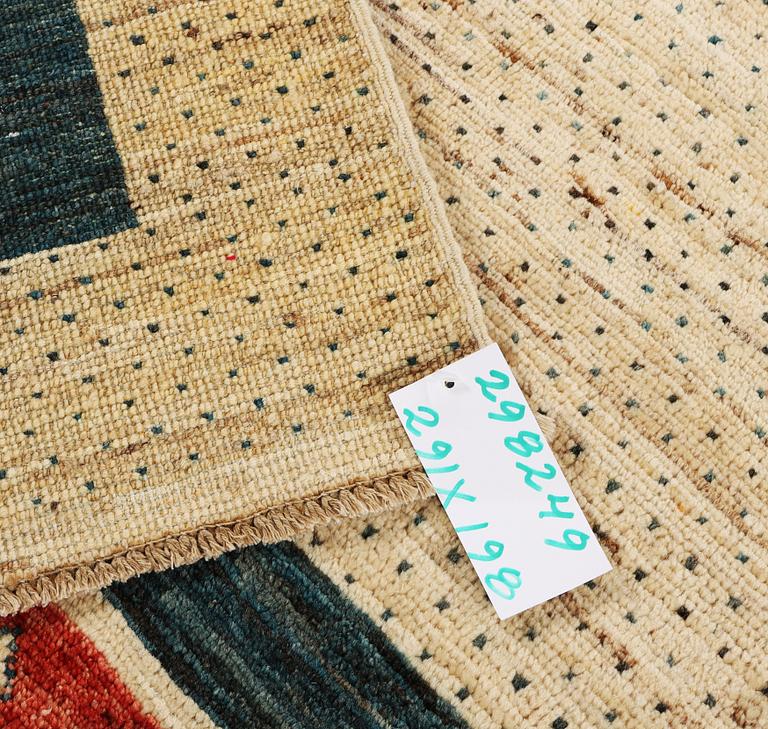 A Gabbeh carpet, c. 291 x 198 cm.