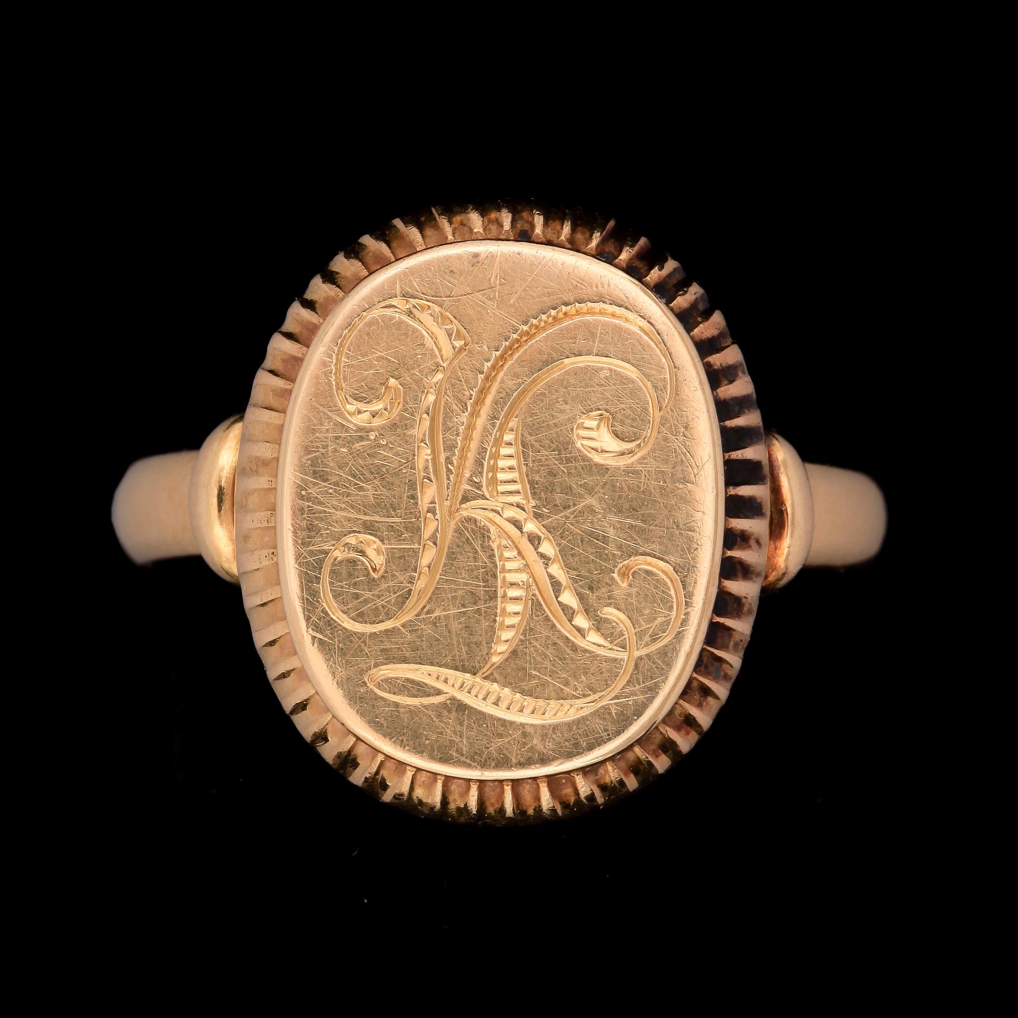 KLACKRING, 18k guld, svenska importstämplar, 1900-tal. Tot vikt ca 8,4g.