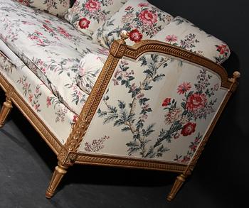 SOFFA/SÄNG, gustaviansk stil, 1900-tal.