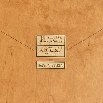 Bruno Mathsson, a table, Firma Karl Mathsson, Sweden, 1939.