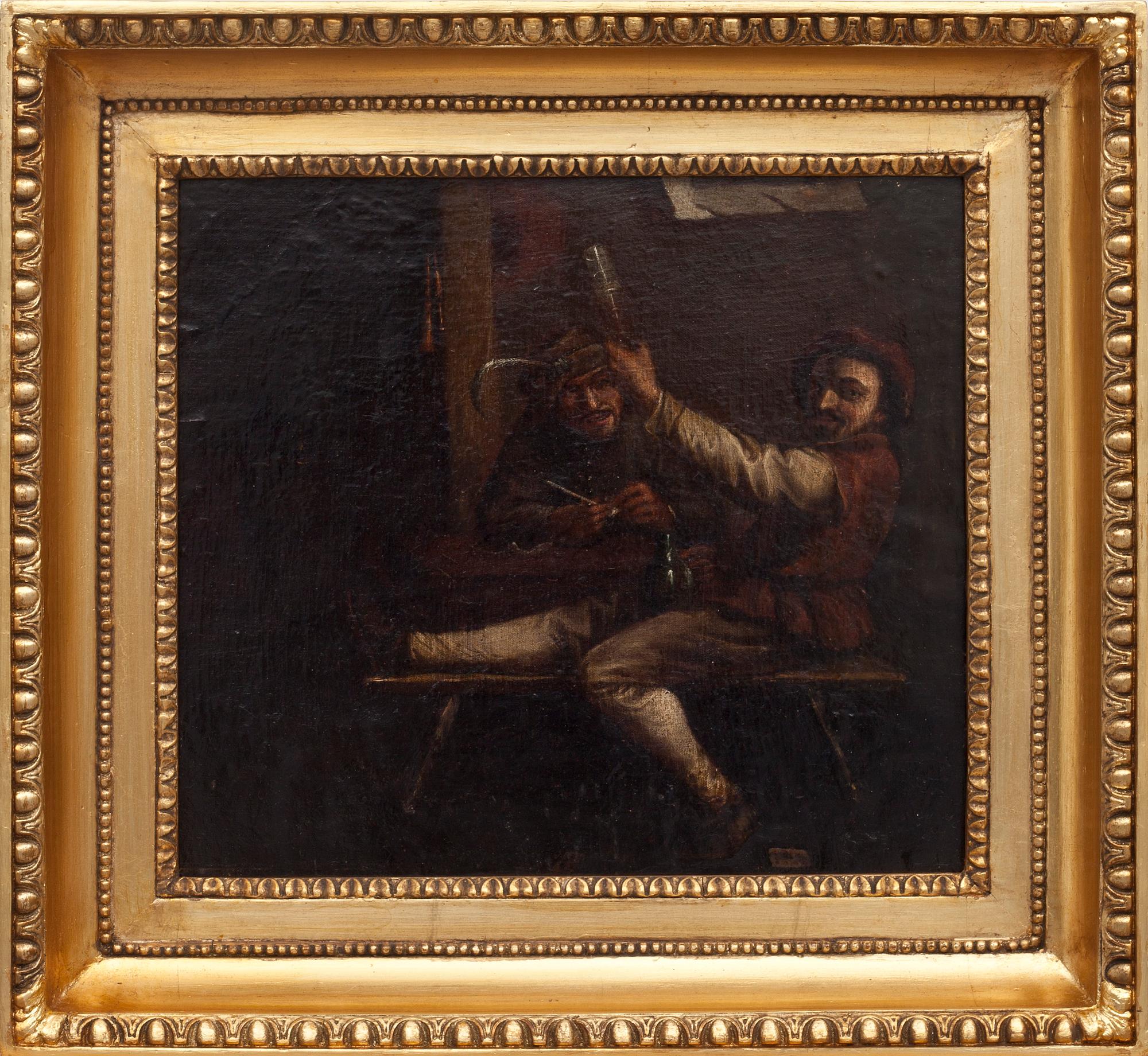 DAVID TENIERS D.Y, hans art. Olja på uppfodrad duk .