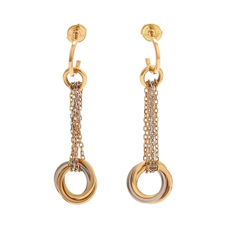 Cartier, Örhängen, "Trinity", 18K guld.