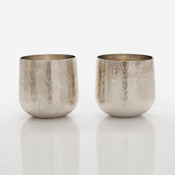 Tapio Wirkkala, pikareita, 6 kpl, sterlinghopeaa, Kultakeskus, Hämeenlinna 1973 ja 1974.