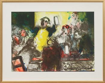 PETER DAHL, färglitografi, signerad i blyerts.