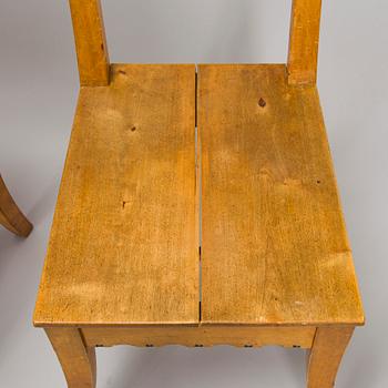 Yrjö Blomstedt, probably, chairs 4 pcs, circa 1900.